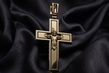 Load image into Gallery viewer, Three-Dimensional Cross Pendant | 14kt Solid Gold
