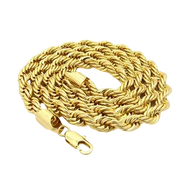 GOLD CHAIN ​​- MEN SOLID ROPE - 14K GOLD