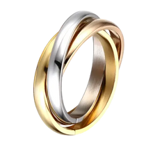 Load image into Gallery viewer, Trio Rolling Ring 14kt
