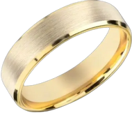 14kt Gold Satin Finish Flat Surface Classic Wedding Band