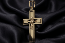 Load image into Gallery viewer, Three-Dimensional Cross Pendant | 14kt Solid Gold
